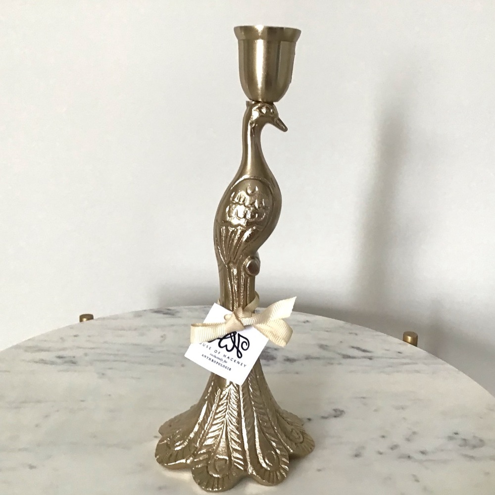 Anthropologie House of Hackney Peacock Candle Holder New In Box RARE